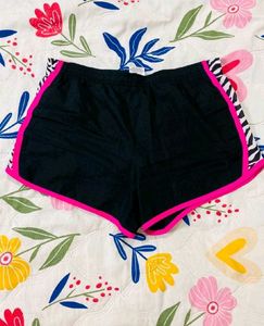 Trendy Zebra Print Athletic Shorts