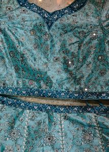 Stunning Teal Ombre Lehenga Choli