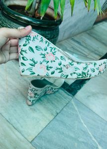 Floral Wedge Heels
