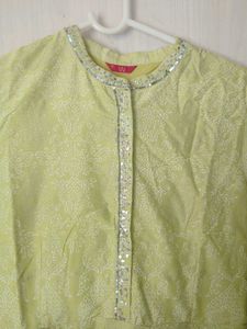 Elegant Lime Green Kurta