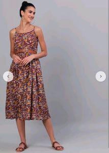 KALAMKARI FLORAL PRINT DRESS