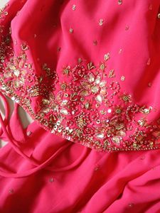 beadedd Pink lehanga only