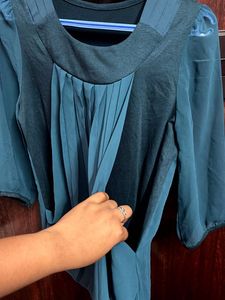 Chic Pleated Tunic Top