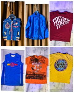 Combo Of 6 tshirt 2 to 8 year mix sizes