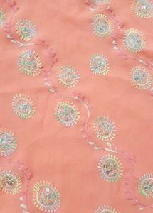 Peach Kurta Set with Dupatta