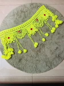 Brand new Vibrant Yellow Crochet Door Toran
