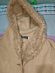 Stylish Fur Hooded Coat long
