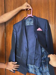 Men's Navy Blue Blazer Suit