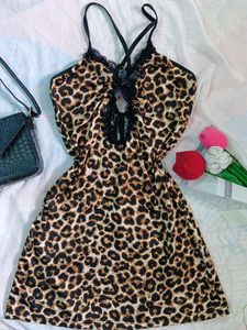 Cheetah Print Night Dress