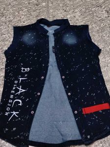 Men's Denim Nehru Jacket