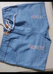 Distressed Denim Shorts