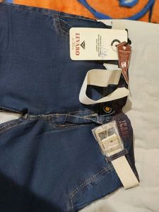 Formal Office Wear Blue Jeans For Boys