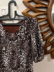 Animal Print Mini Dress