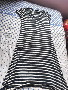 Striped Bodycon Midi Dress