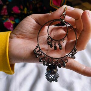 Hoop Jhumka Earrings