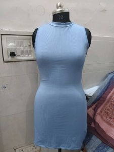 Blue Bodycon Mini Dress