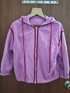 Pink Zip-Up oversized Hoodie