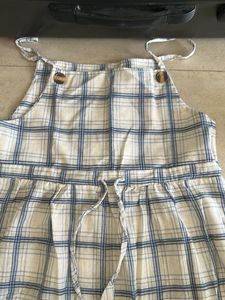 Cute Plaid Pinafore Dress
