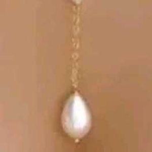 Pearl Drop Y Necklace
