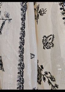 elegant black thread work suit and set