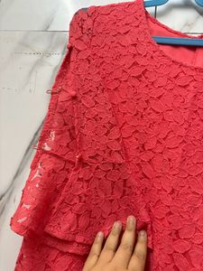 Peach Party Dress In Absolutely Good Condition