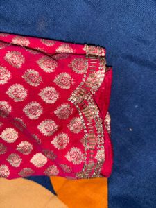 Iridescent Fabric Double Colour Saree