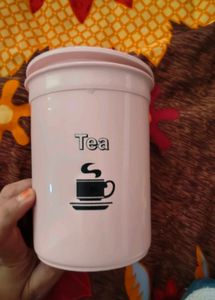 Set of 3 Pink Kitchen Canisters