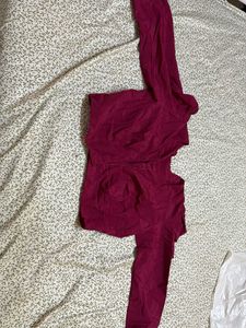 Women's Magenta Saree Blouse