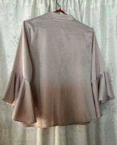 Champagne Bell Sleeve Blouse