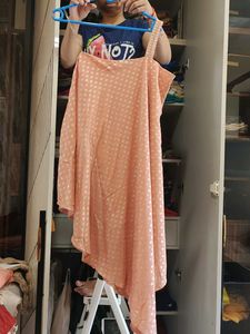 Peach Embellished Dress