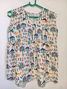 Boho Print Sleeveless Top 34"-36" Size S-M