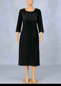 Elegant Black Midi Dress