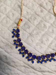 Urgent Sale ✅ Stunning Blue Stone Necklace with ea