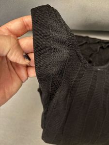 Elegant Black Stretchable Gown