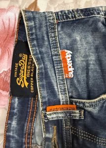 Superdry Distressed Denim Shorts