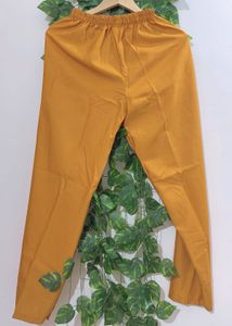 Elegant Mustard Embroidered Kurta Set