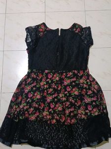 Floral Print Lace Dress