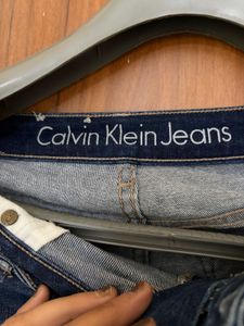 Blue Denim Distressed Shorts