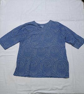Blue Swirl Print Co-ord Set