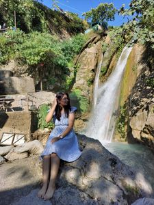 Blue Striped Summer Dress