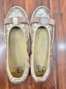 Carlton London Ballet Flats with Bow Detail