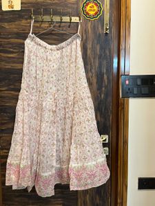 White Floral Embroidered Kurta and sharara