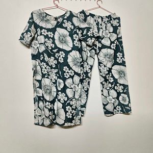 Floral Print Kurta Set