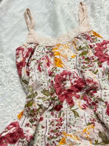 Floral Print Spaghetti Strap Top