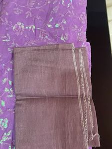 Stunning Lavender Sequined Saree