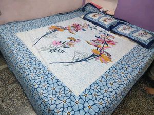 Floral Print cotton Bedsheet Set