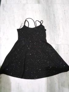 Sparkly Black Mini Dress