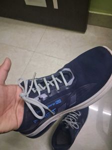 Stylish Men's Dark Blue Sports Shoes