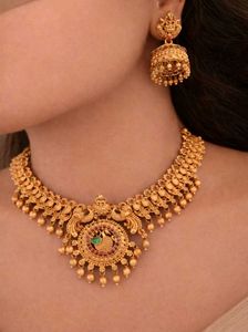 Antique Peacock Necklace Set