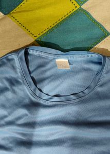 Women’s Light Blue T-Shirt | Round Neck | Soft